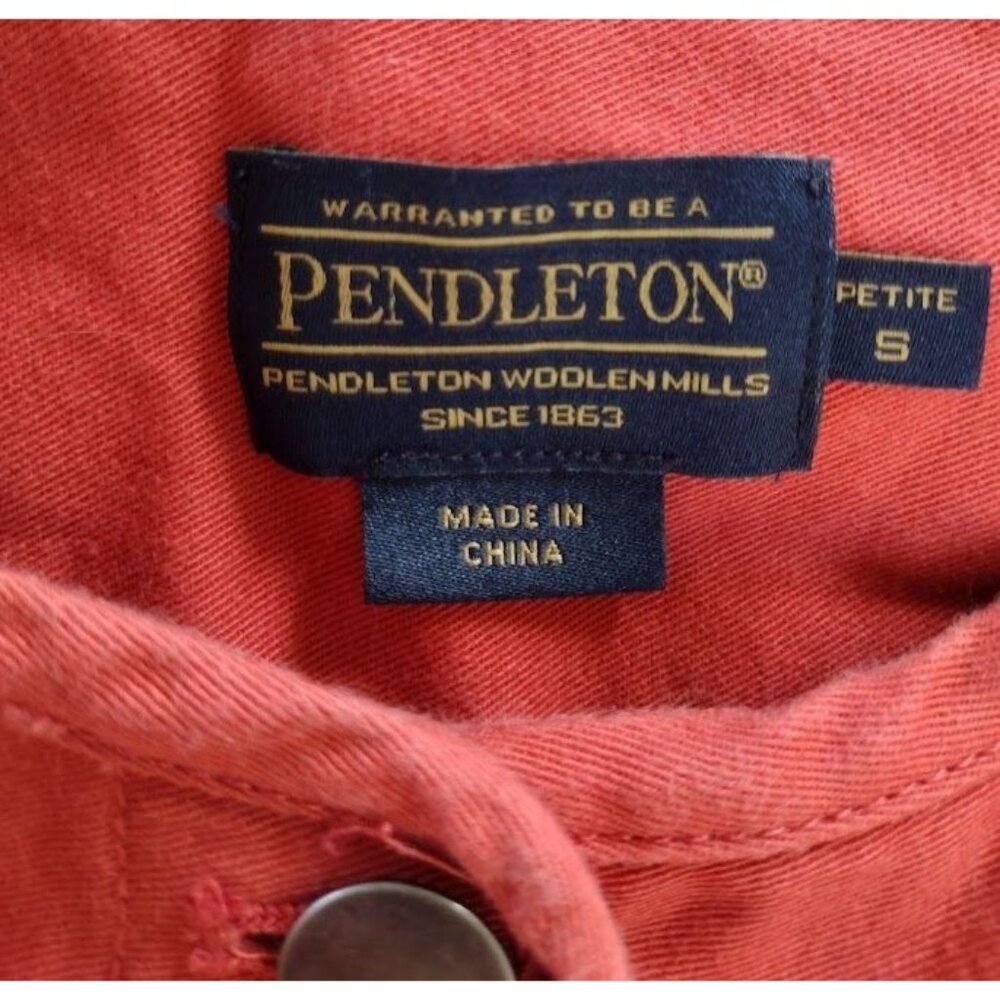 Pendleton Women's Denim Red Size P/S Crop Jacket … - image 2